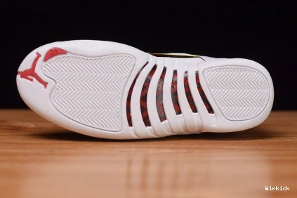 JORDAN WHITE 12 UNIVERSITY 130690-107 FIBA AIR RED 0820